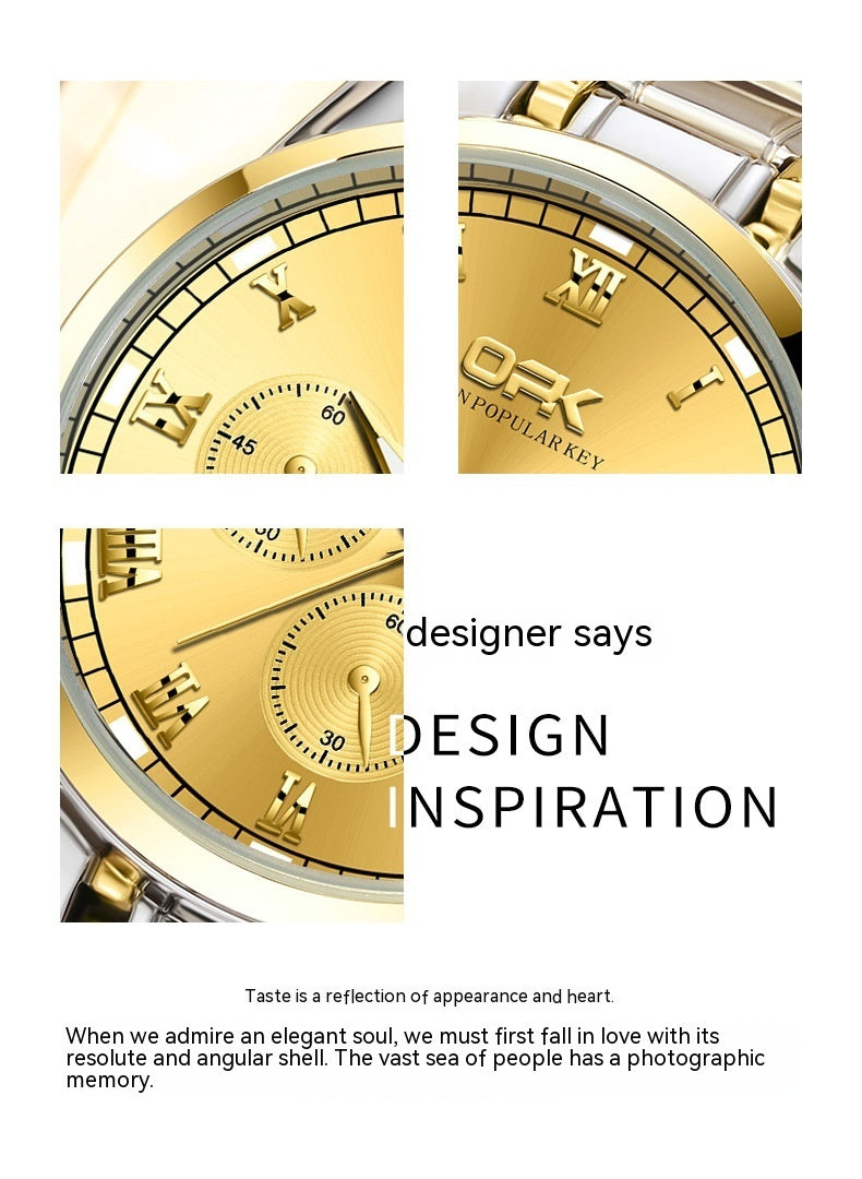 ORKINA “ORK” Luminous Quartz Watch For Men