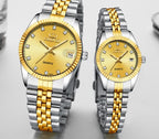 Golden Couple Watch – Stylish Matching Timepieces for Him and Her