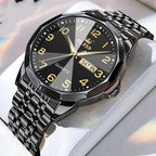 Top Brand Original Luxury New OLEVS Quartz Watch Stainless Steel Watch Waterproof Luminous Moon Phase Men's Watch
