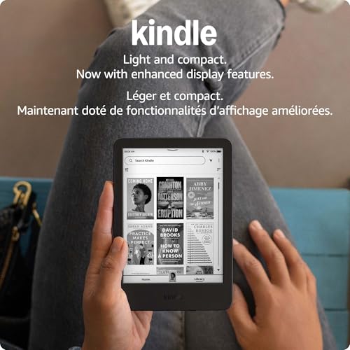 Amazon Kindle 16 GB (newest model) - Lightest and most compact Kindle, now with faster page turns, for an enhanced reading experience - Black