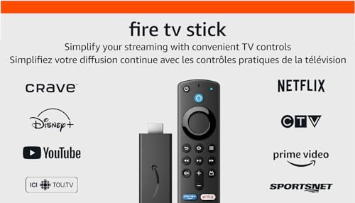 Amazon Fire TV Stick with Alexa Voice Remote (includes TV controls), HD streaming device