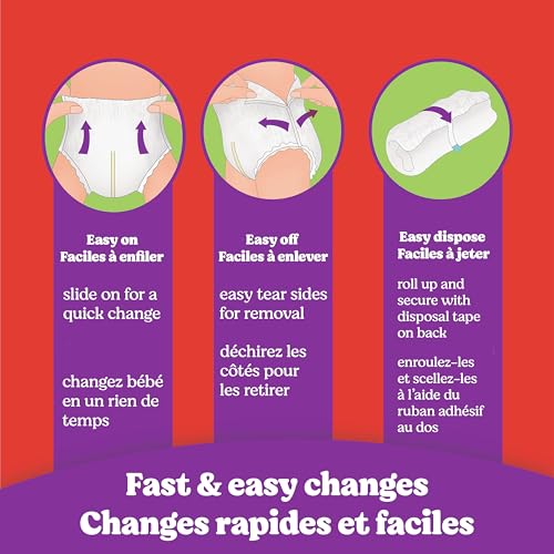 Huggies Size 6 Baby Diapers, Little Movers HuggFit 360° Baby Diapers with 360° Waistband, Size 6 (35+ lbs), 104 Count, Packaging May Vary