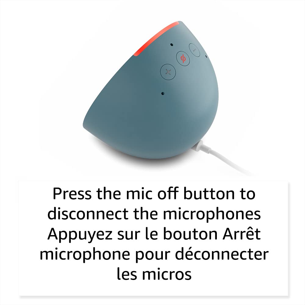 Amazon Echo Pop (newest model), Our smallest Alexa speaker, Fits in any room, Glacier White