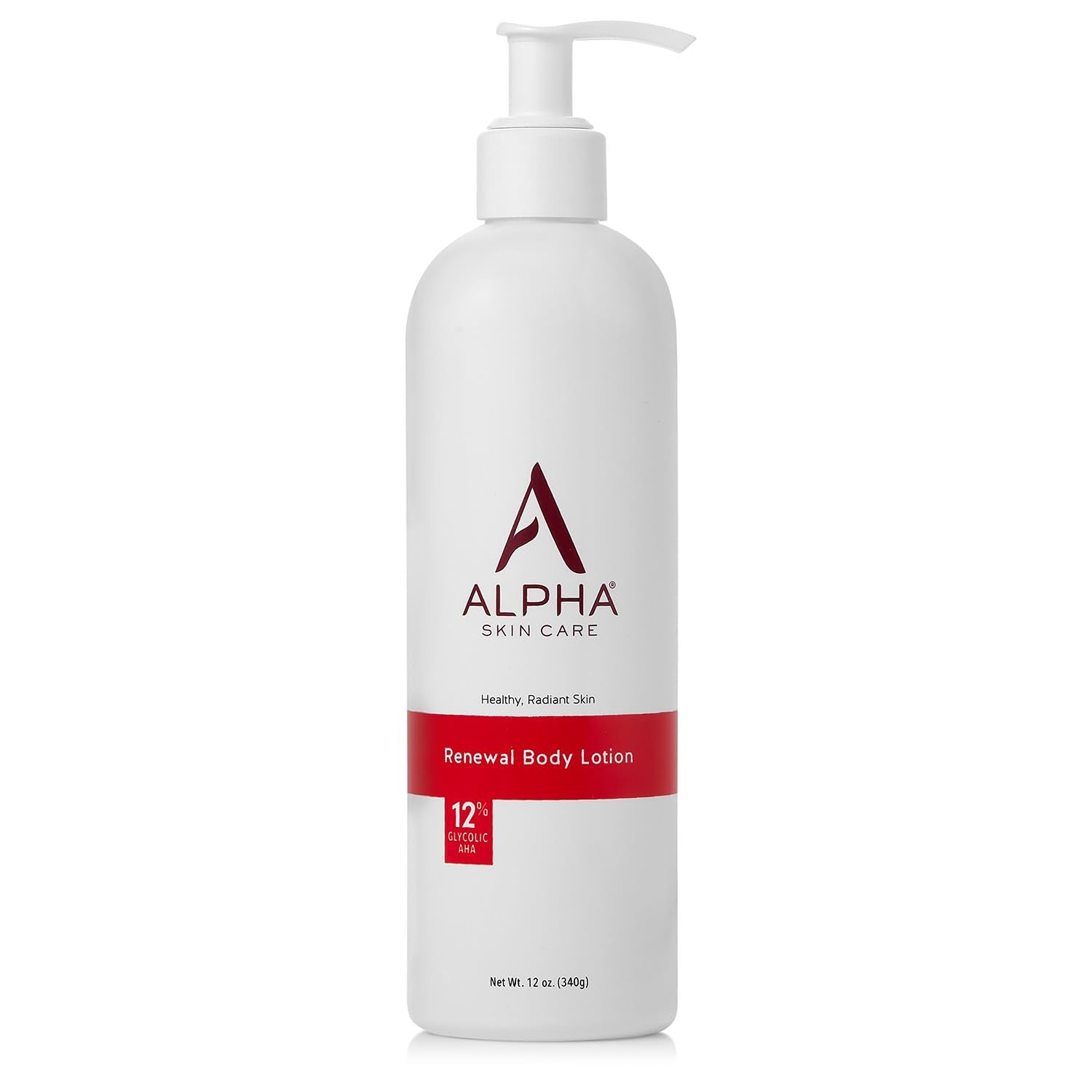 Alpha Skin Care Revitalizing Body Lotion, 12% Glycolic AHA, Daily Moisturizer, Hydrates & Exfoliates, Anti-Aging, 12 Oz