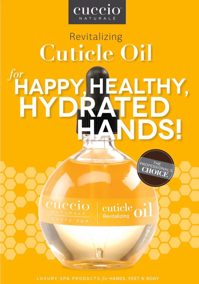Cuccio Naturale Milk and Honey Cuticle Revitalizing Oil - Moisturizes and Strengthens Nails and Cuticles - Soothing and Nourishing - Paraben and Cruelty Free with Natural Ingredients - 2.5 oz