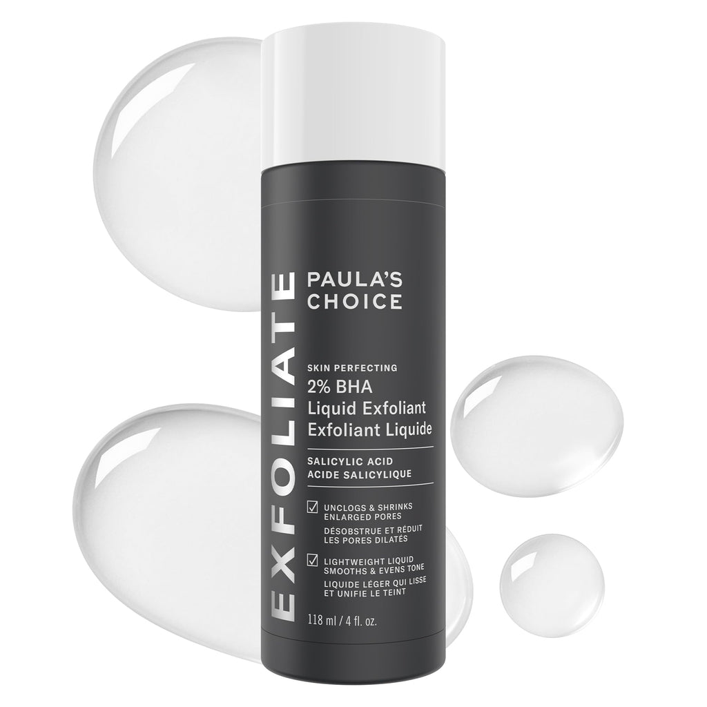 Paula's Choice SKIN PERFECTING 2% BHA Liquid Salicylic Acid Exfoliant, Daily Facial Exfoliator for Enlarged Pores, Wrinkles & Fine Lines, Fragrance-Free, Full Size - 118 ml