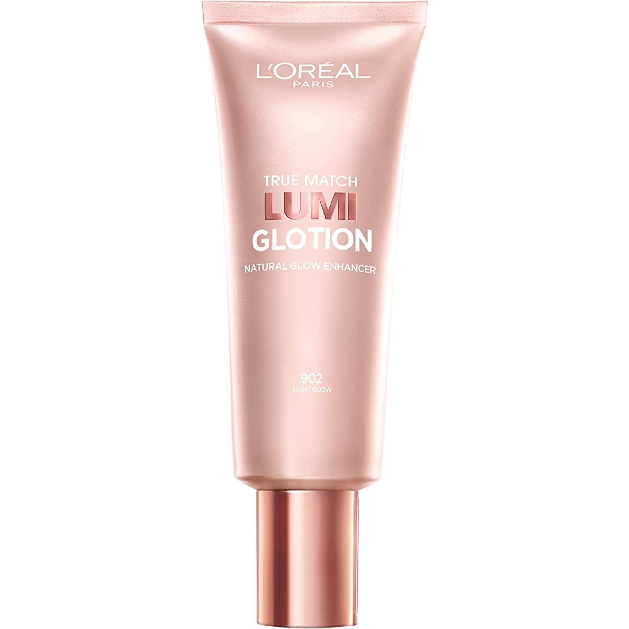 L’Oréal Paris True Match Lumi Glotion Natural Glow Enhancer for Face & Body, Instantly Hydrates and Illuminates Skin, Sheer Color Tint, Offers a Sunkissed Glow, 902 Light, 40 mL