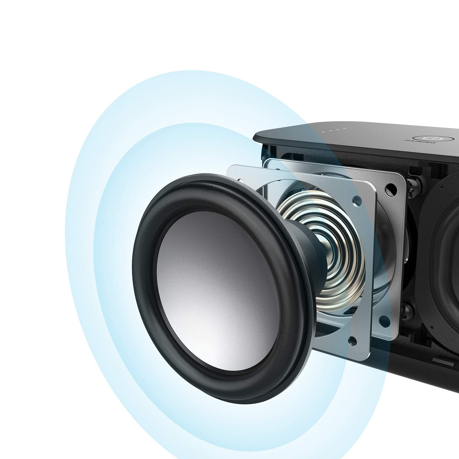 Anker Soundcore Boost Bluetooth Speaker, Portable Speaker with Well-Balanced Sound, BassUp, 12H Playtime, USB-C, IPX7 Waterproof, Wireless Speaker with Customizable EQ via App, Wireless Stereo Pairing