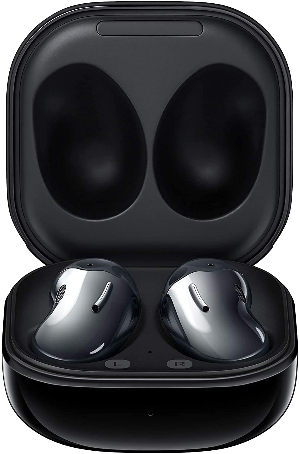 Samsung Galaxy Buds Live (ANC) Active Noise Cancelling TWS Open Type Wireless Bluetooth 5.0 Earbuds for iOS & Android, 12mm Drivers, International Model - SM-R180 (Mystic Black)