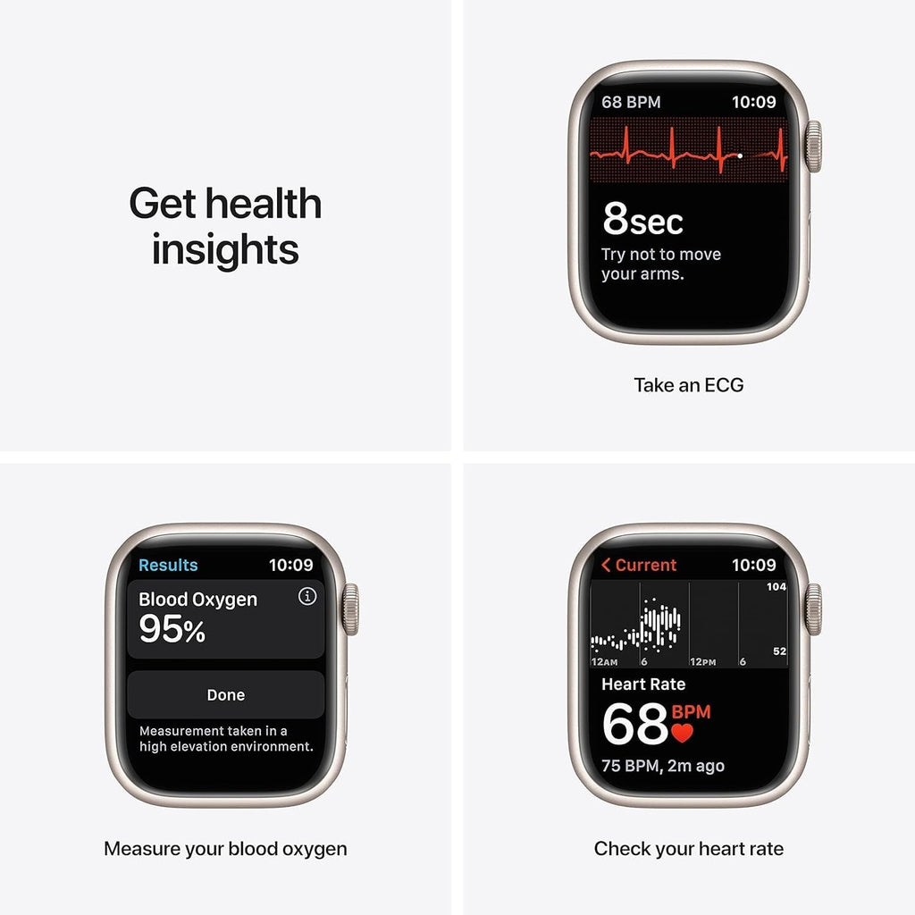 Apple Watch Series 7 41mm (GPS) Aluminum Starlight with Starlight Sport Band