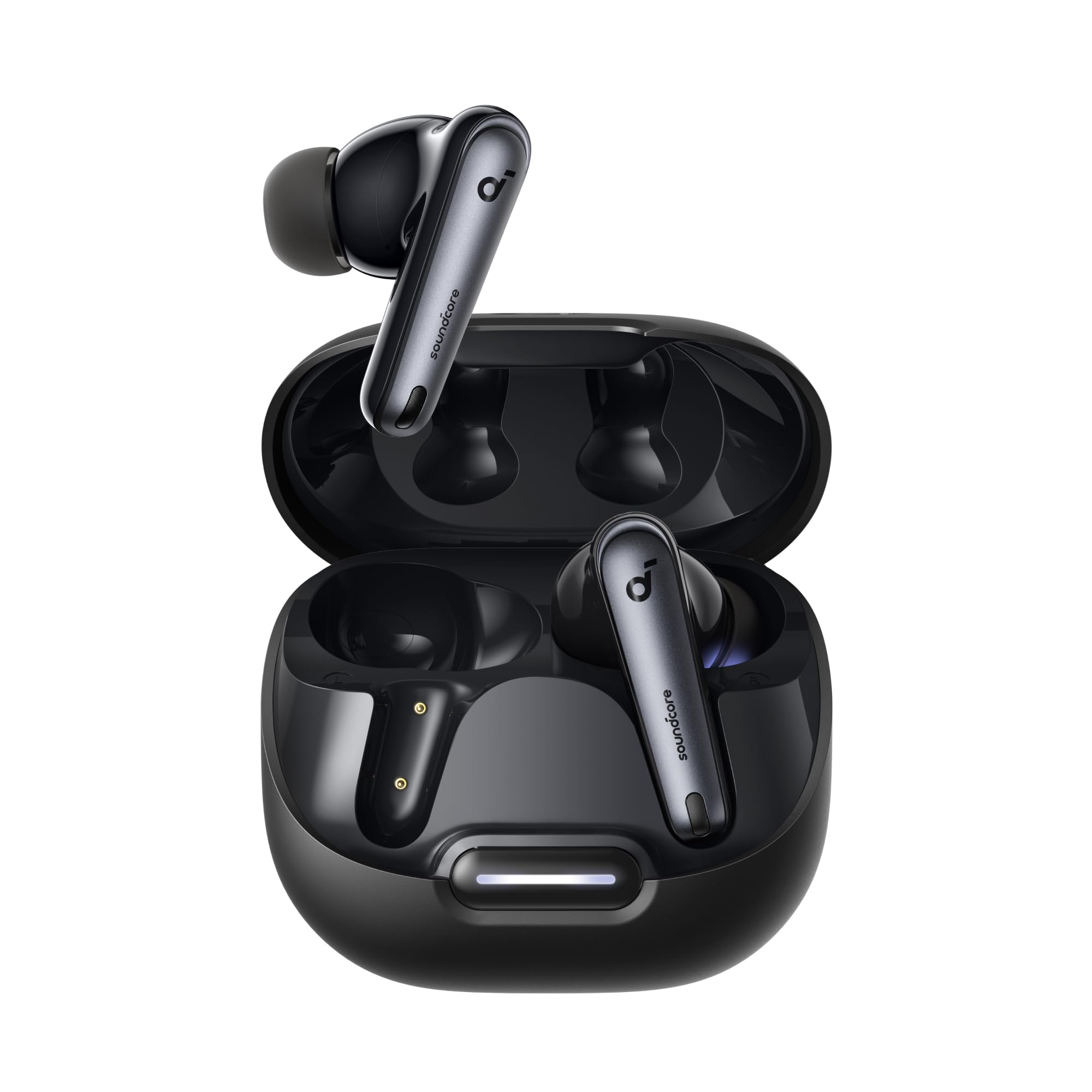 soundcore by Anker Liberty 4 NC Wireless Noise Cancelling Earbuds, 98.5% Noise Reduction, Adaptive Noise Cancelling to Ears and Environment, Hi-Res Sound, 50H Battery, Wireless Charging, Bluetooth 5.3