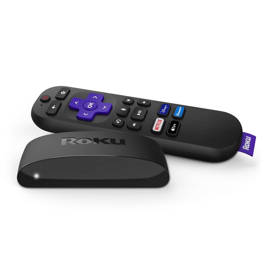 Roku Express 4K+ | Streaming Player HD/4K/HDR with Roku Voice Remote with TV Controls, Includes Premium HDMI Cable