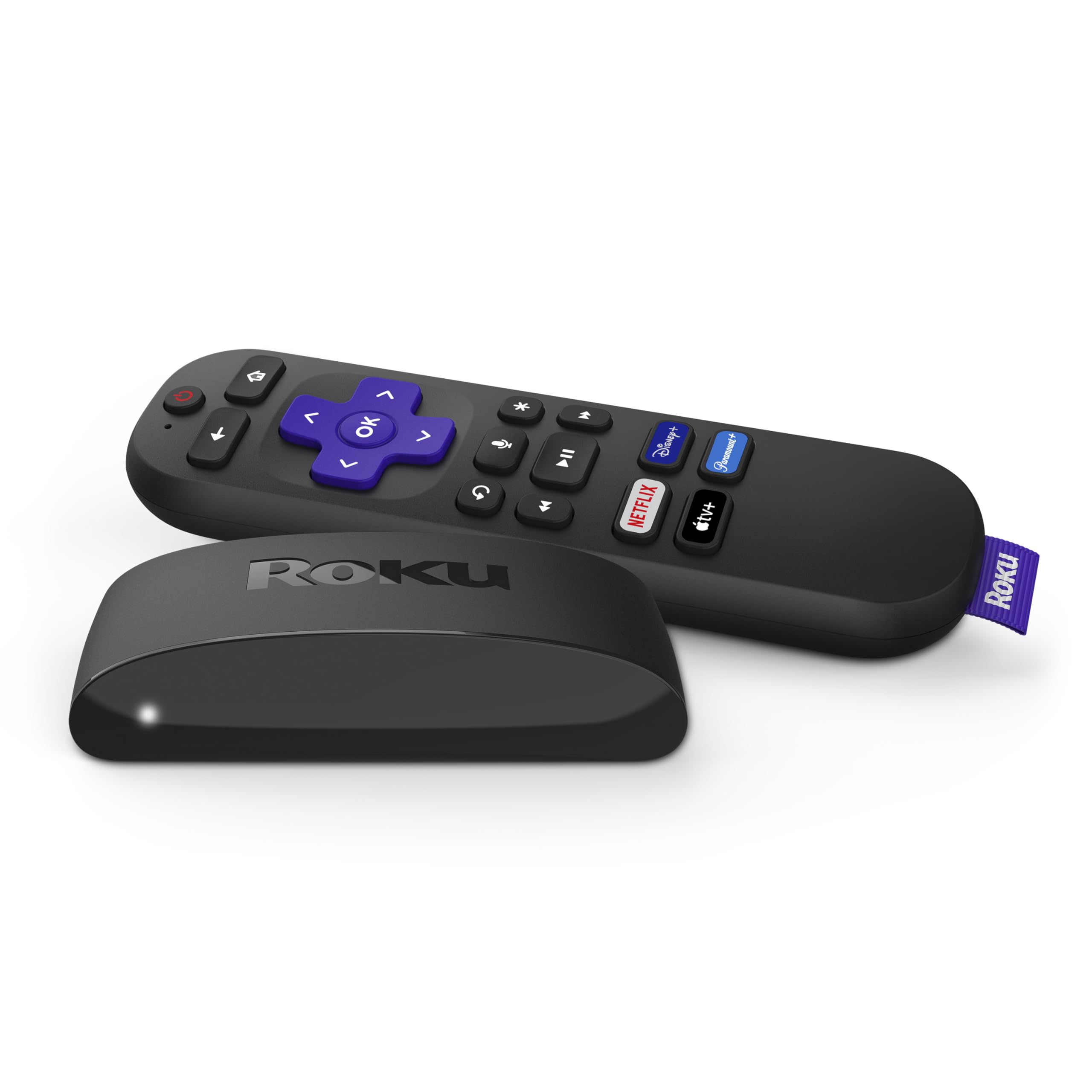 Roku Express 4K+ | Streaming Player HD/4K/HDR with Roku Voice Remote with TV Controls, Includes Premium HDMI Cable