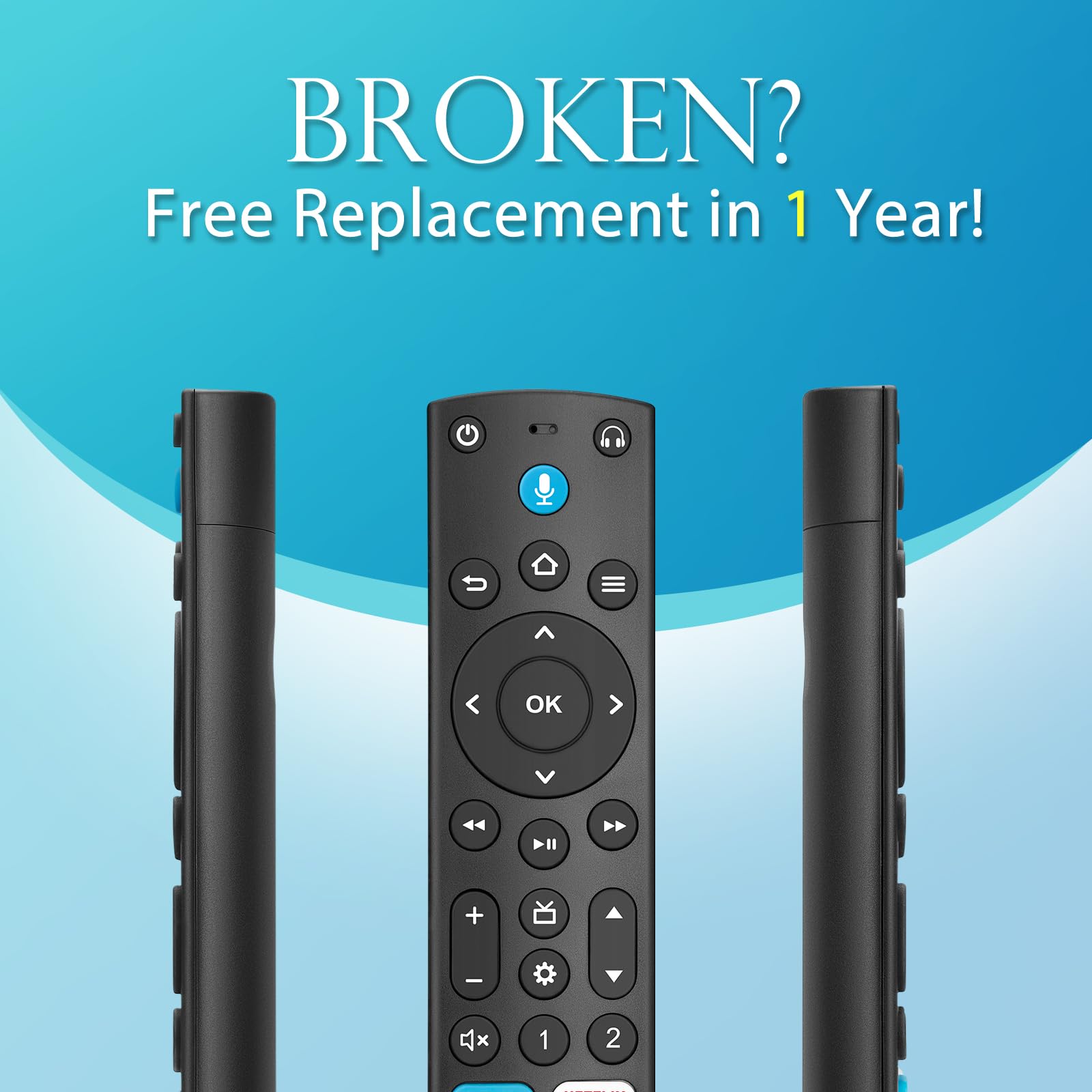 Voice Remote Control for Stick TVs Cube Smart 4K Olde Pro/Streaming Devices Replacement Remote with 1st 2nd 3rd 4th Gen Generation