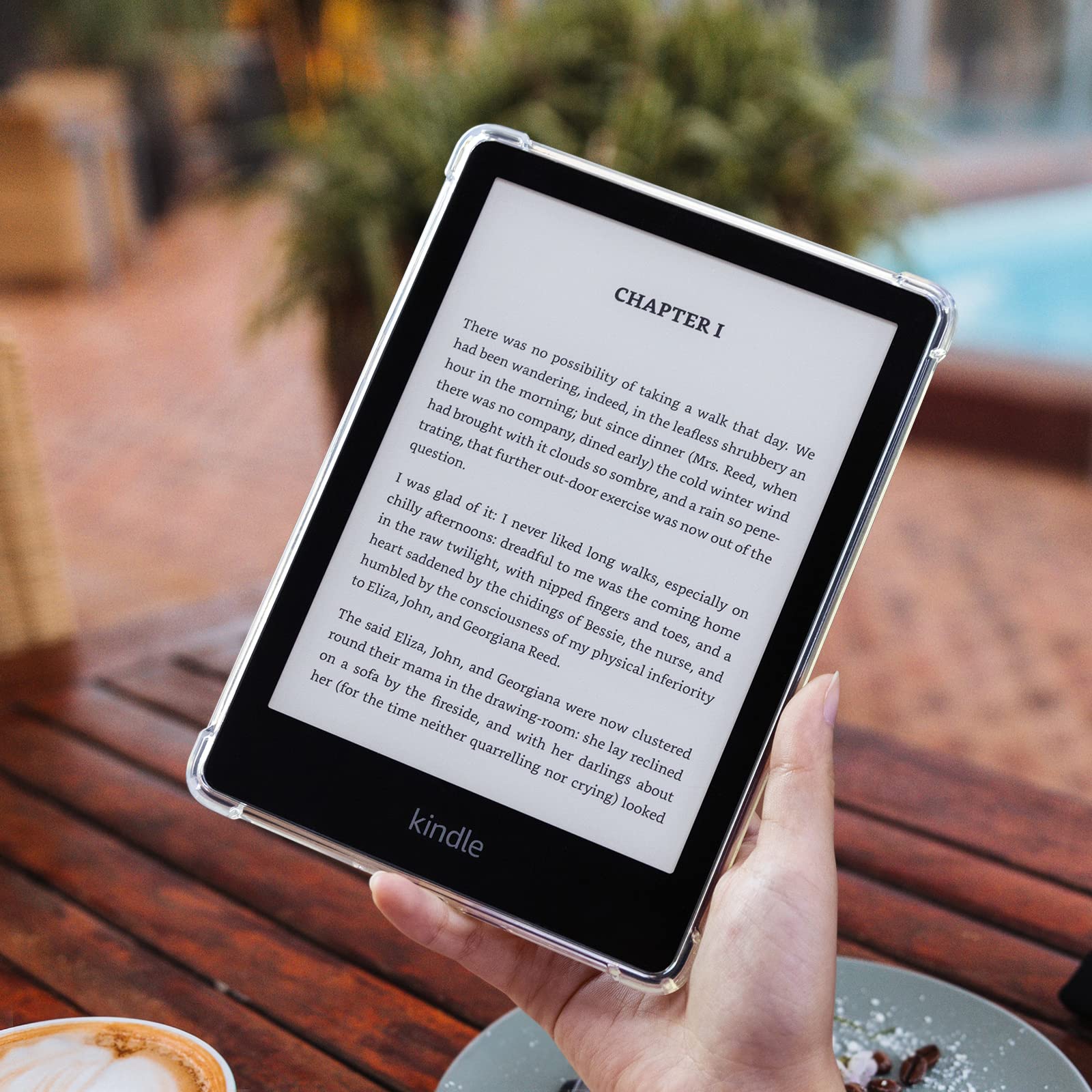 CoBak Clear Case for Kindle Paperwhite 11th Gen 2021 & Signature Edition(6.8") - Lightweight, Scratch-Proof Silicone Back Cover, Clear