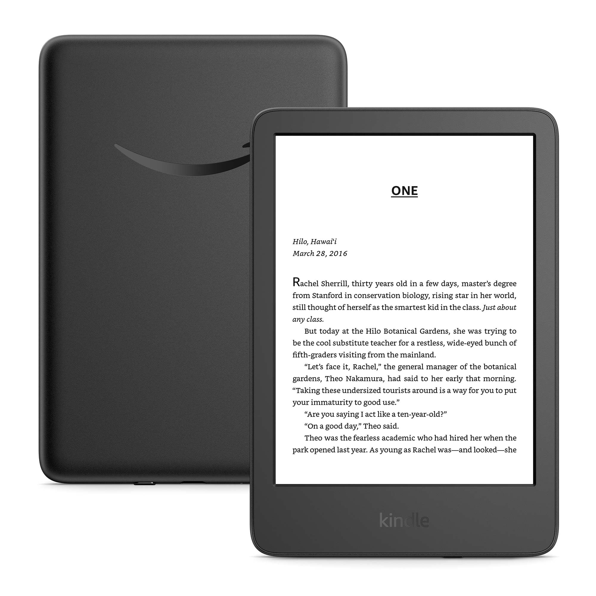 Amazon Kindle 16 GB (newest model) - Lightest and most compact Kindle, now with faster page turns, for an enhanced reading experience - Black