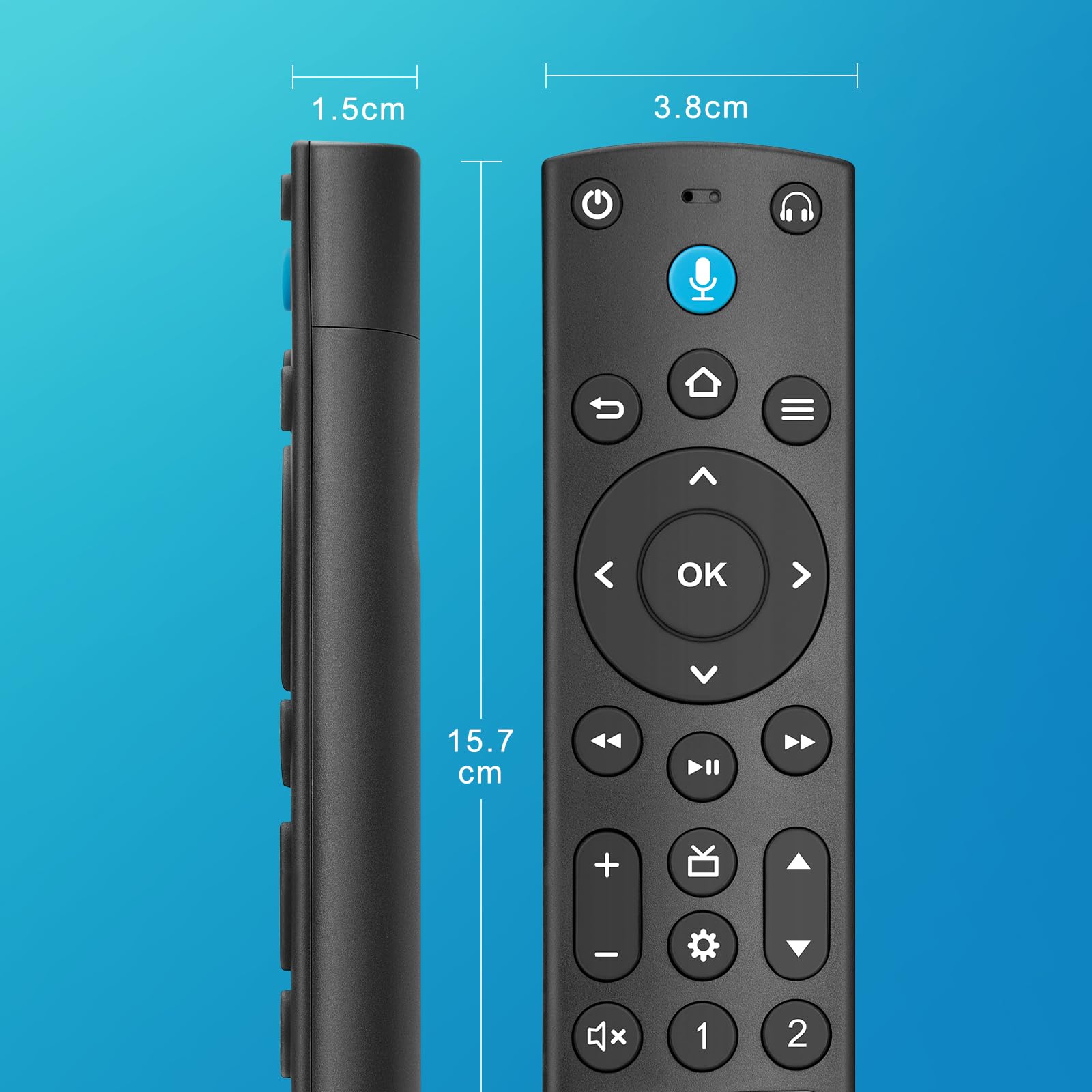 Voice Remote Control for Stick TVs Cube Smart 4K Olde Pro/Streaming Devices Replacement Remote with 1st 2nd 3rd 4th Gen Generation