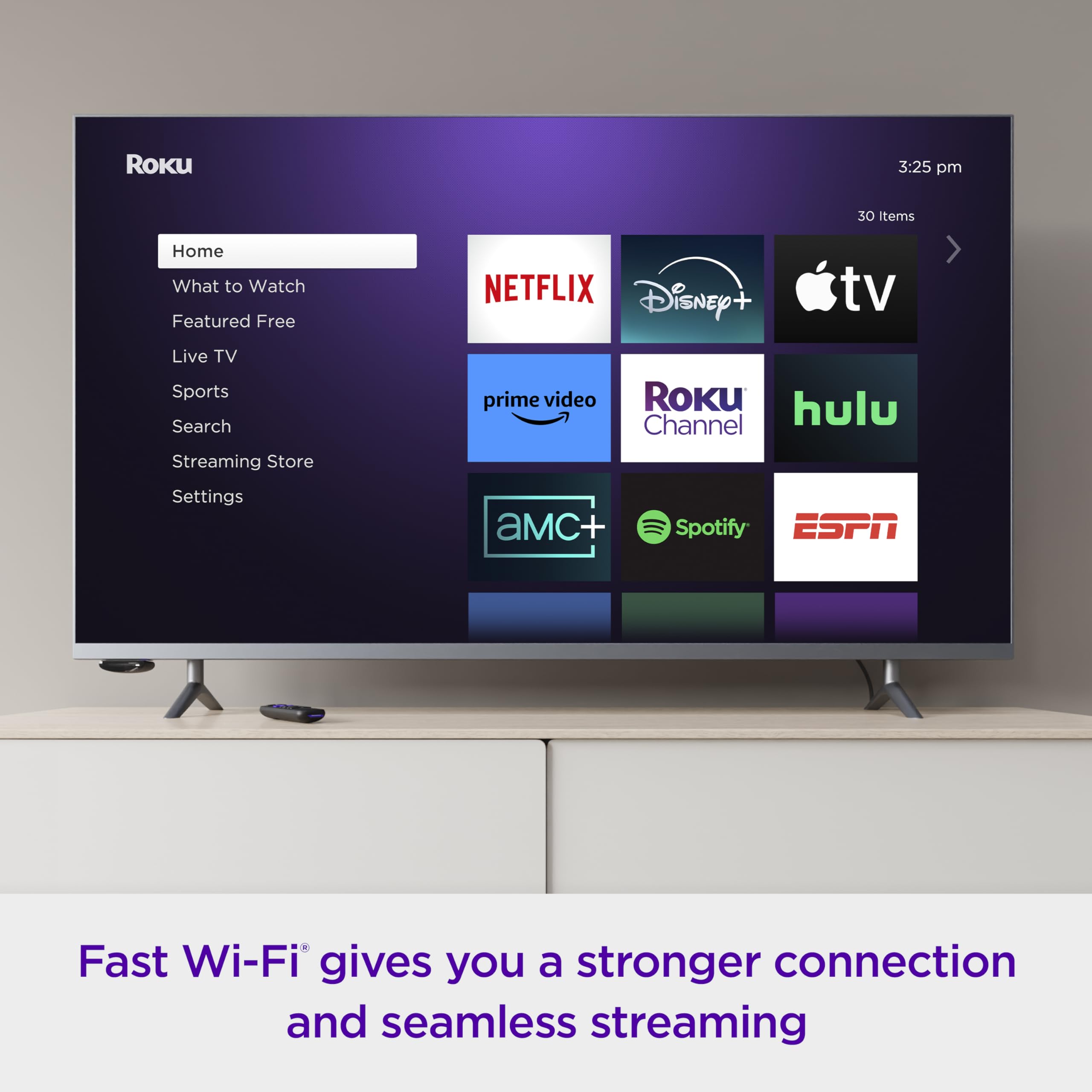 Roku Express 4K+ | Streaming Player HD/4K/HDR with Roku Voice Remote with TV Controls, Includes Premium HDMI Cable