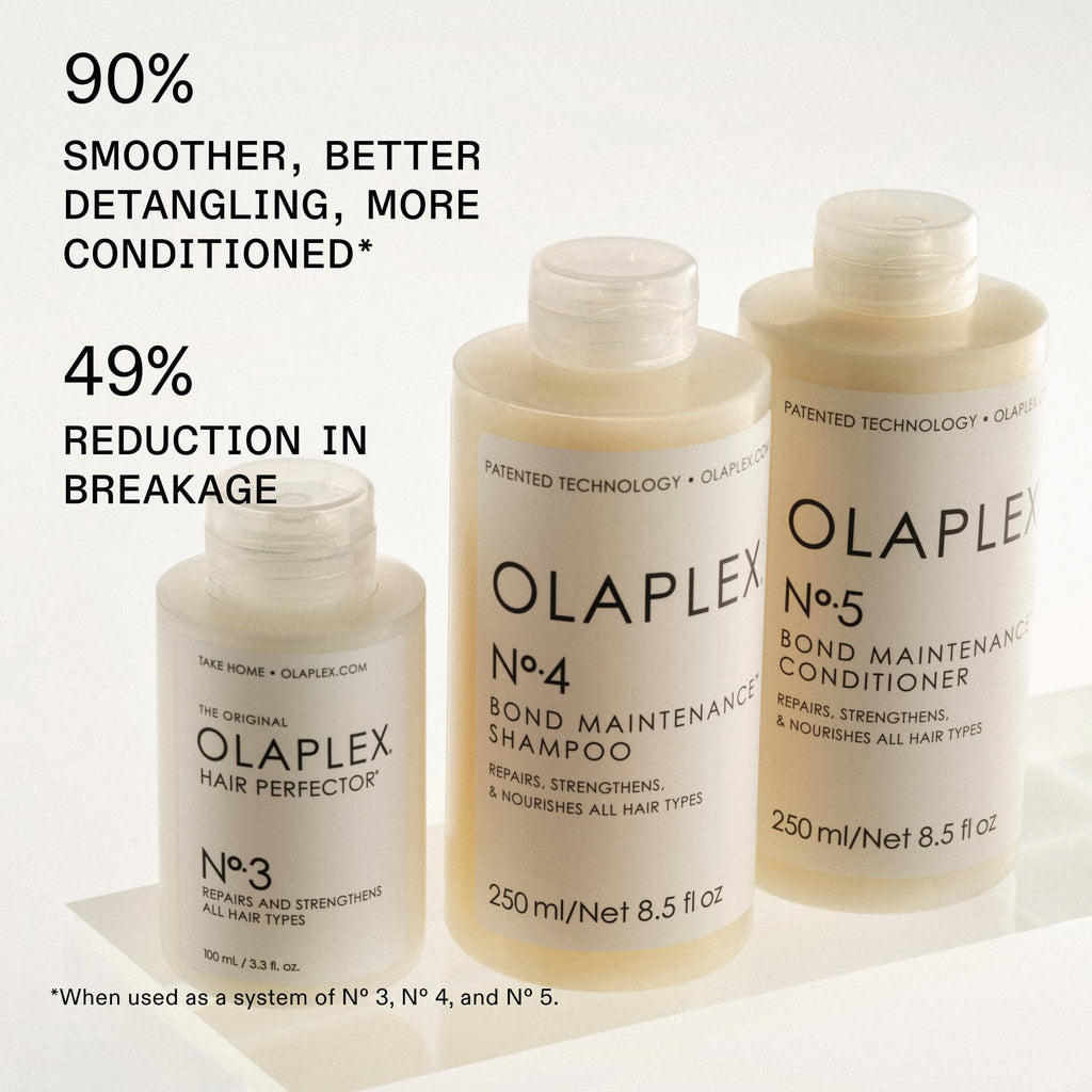 Olaplex No. 4 Bond Maintenance Shampoo, Repairs, Strengthens, & Nourishes All Hair Types, Adds Shine & Leaves Hair Feeling Soft, 250ml