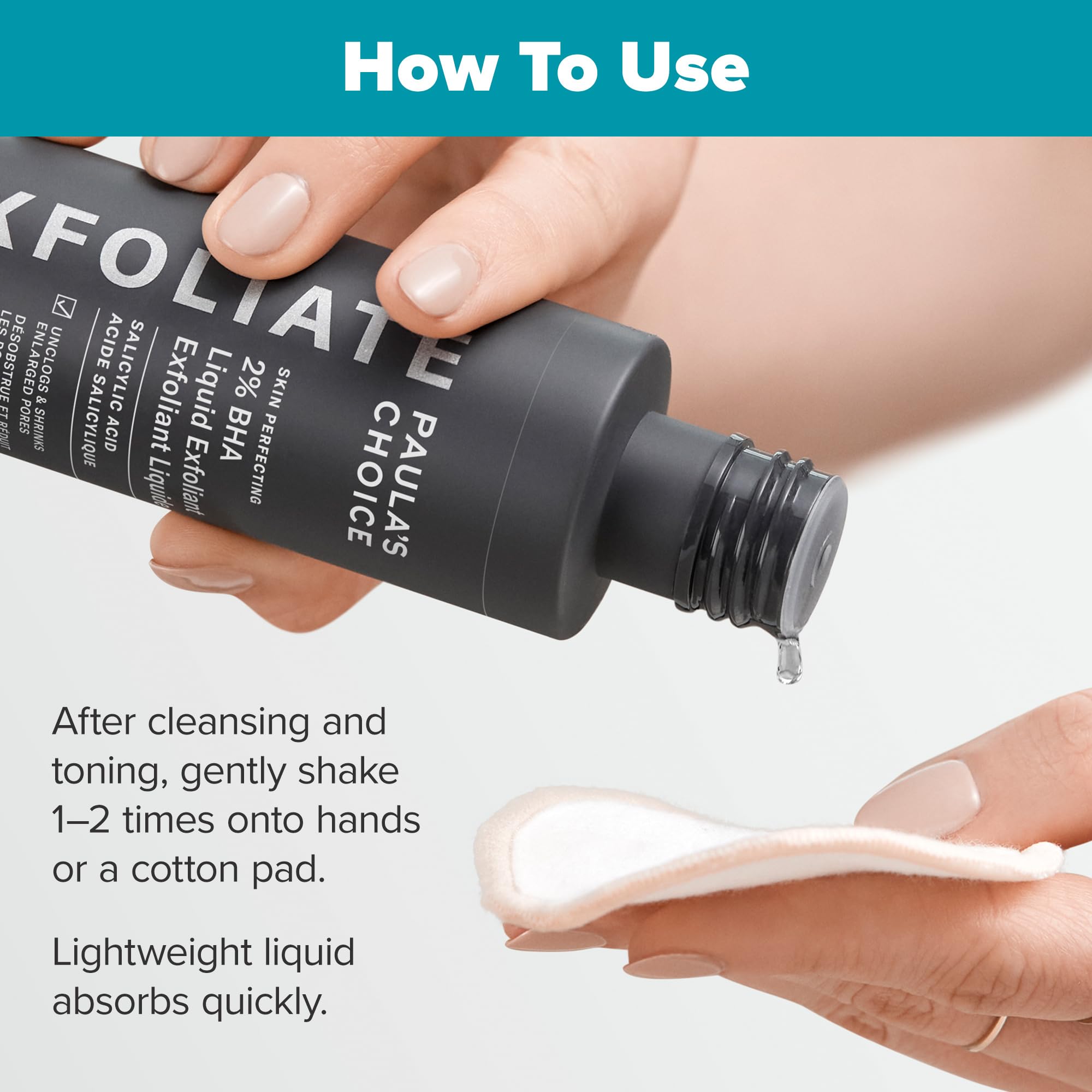 Paula's Choice SKIN PERFECTING 2% BHA Liquid Salicylic Acid Exfoliant, Daily Facial Exfoliator for Enlarged Pores, Wrinkles & Fine Lines, Fragrance-Free, Full Size - 118 ml