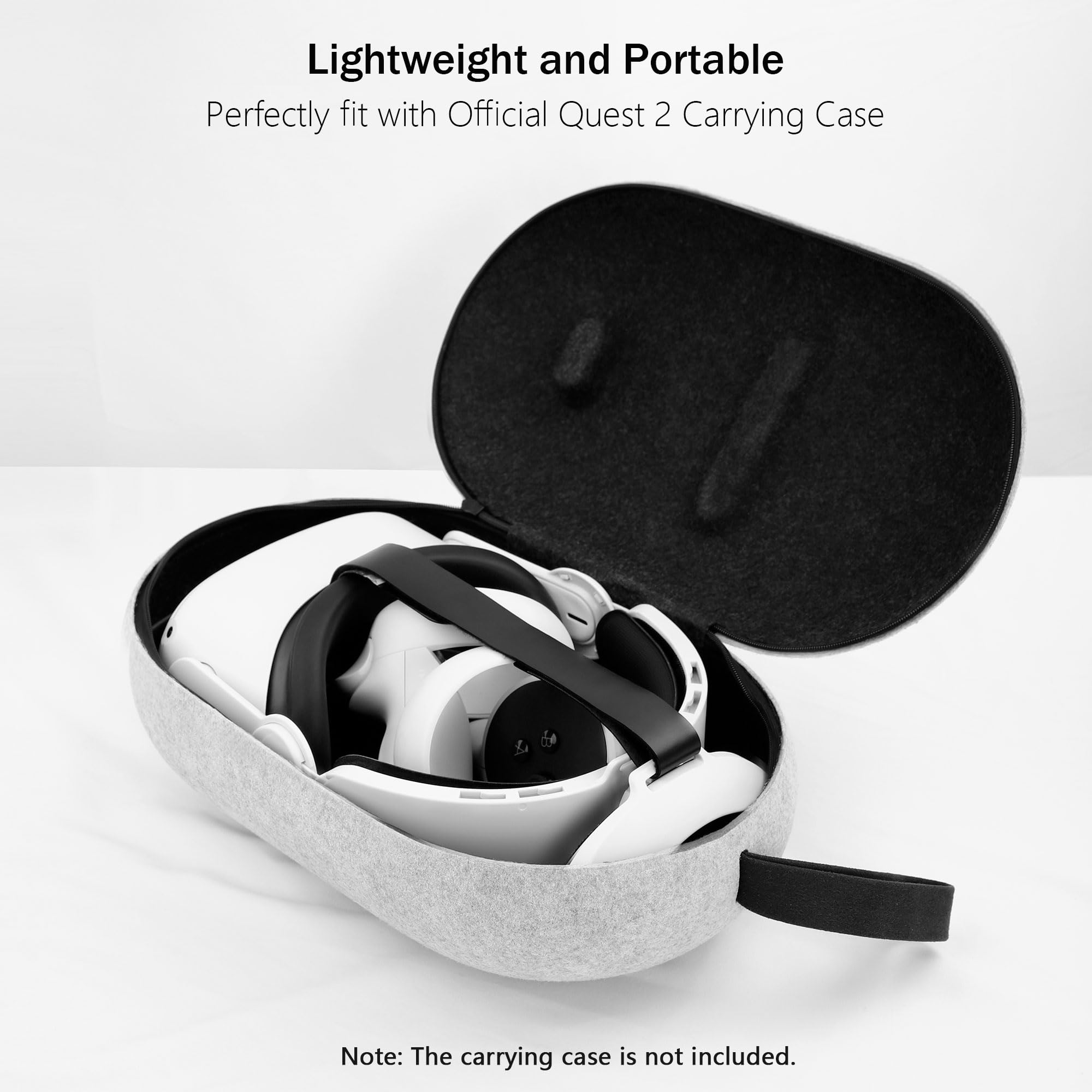 Kuject Design 3-in-1 Adjustable Head Strap for Meta Oculus Quest 2, Replacement for Elite Strap, Enhanced Support in VR, Detachable & Lightweight VR Accessories Fit for Carrying Case