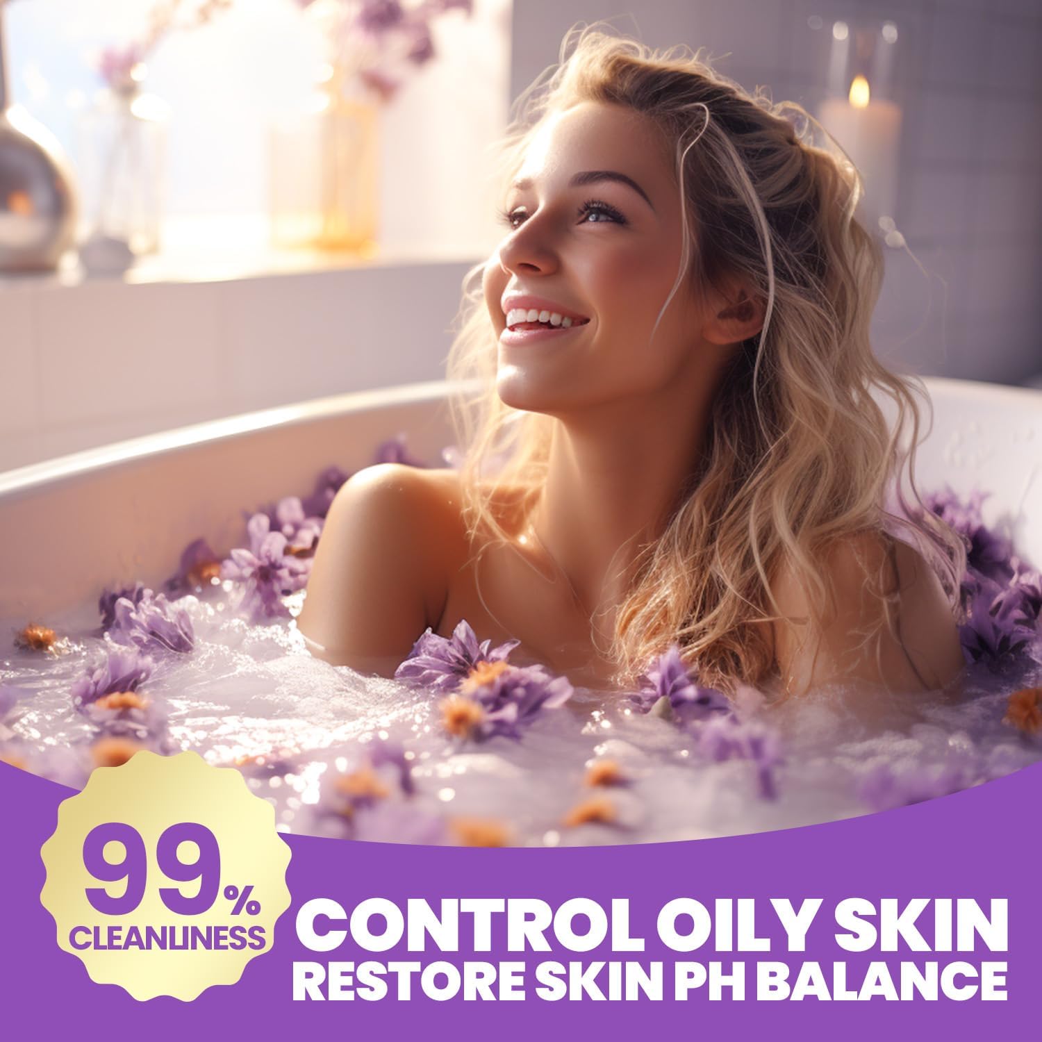 Spa Luxetique Spa Gift Baskets for Women, Relaxing Lavender Fragrance, Luxurious 8pc Bath Gift Set, Cute Bath Tub Holder, Bubble Bath, Bath Bombs, Body Butter & More. Perfect Birthday, Mothers Day Gifts for Women
