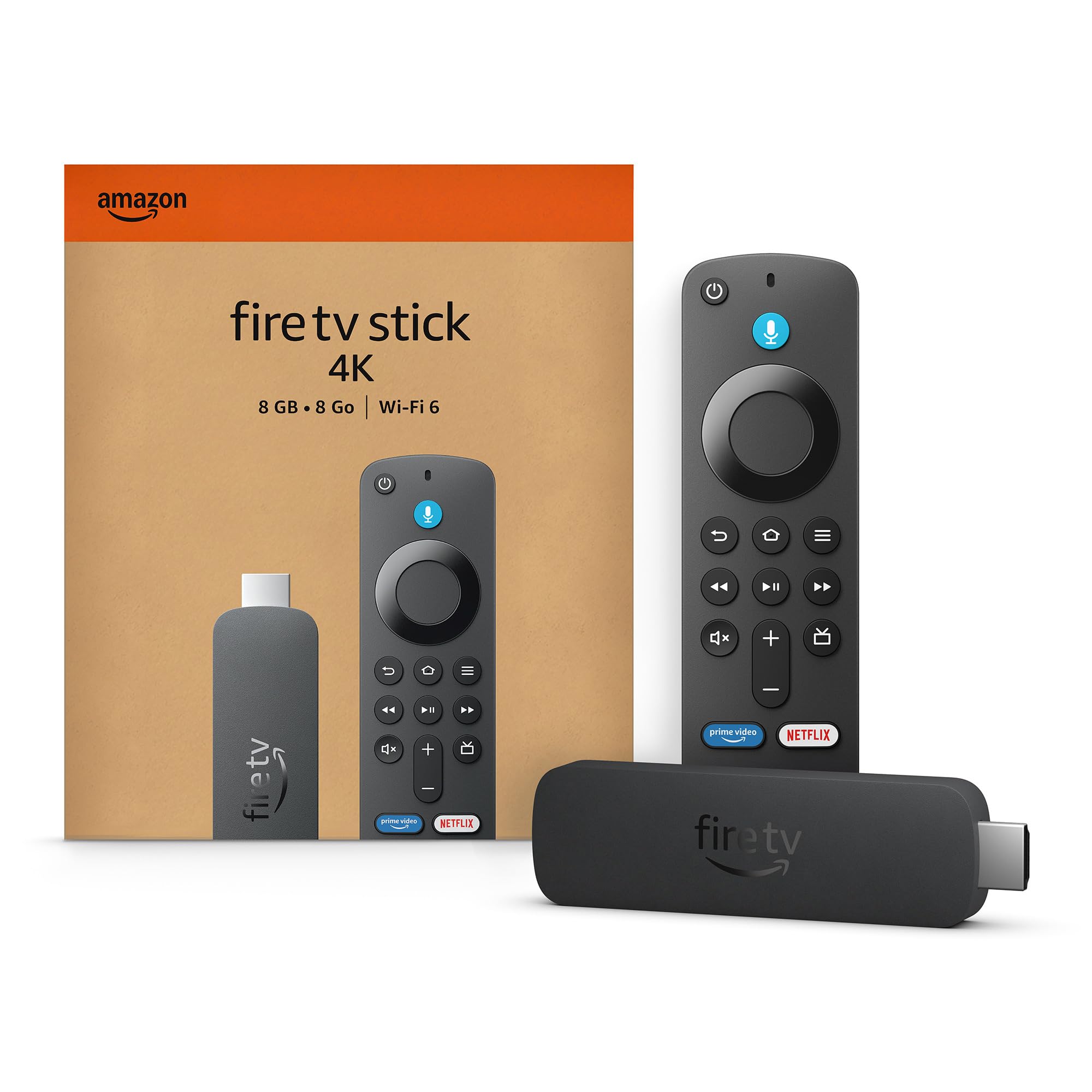 Amazon Fire TV Stick 4K (newest model), streaming device, more than 700,000 movies and TV episodes, supports Wi-Fi 6, watch free & live TV
