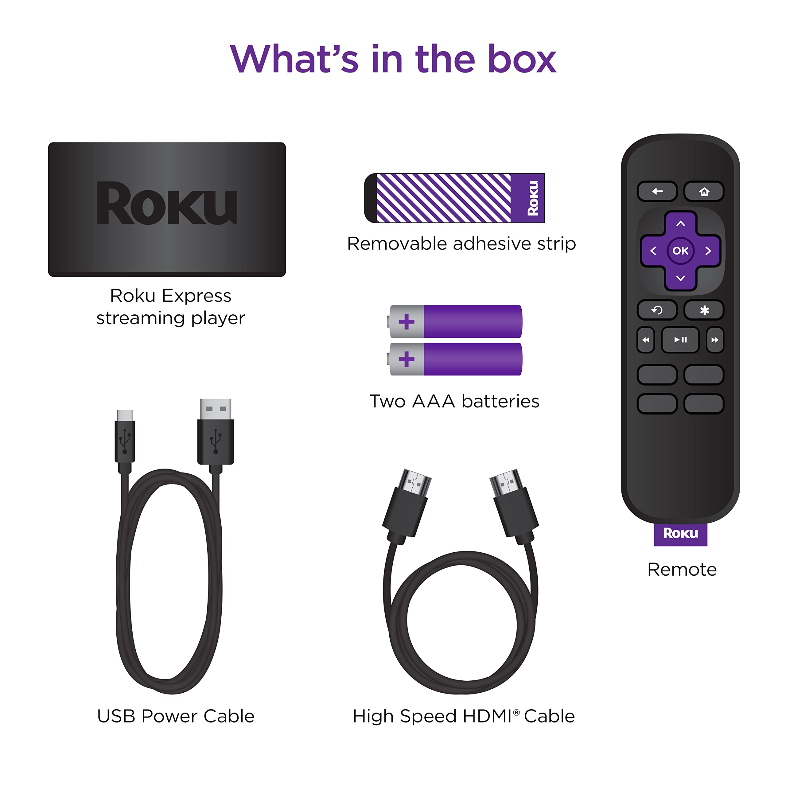 Roku Express (New) HD Streaming Device (3960R)