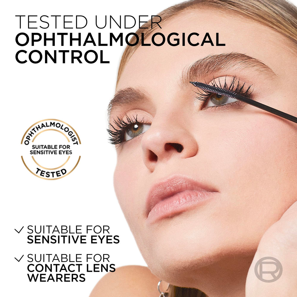 L’Oréal Paris Telescopic Mascara, Eyelash Lengthening Mascara, Unique Non-Clumping Formula, Delivers Intense Length, For Sensitive Eyes, Blackest Black, 8 ml