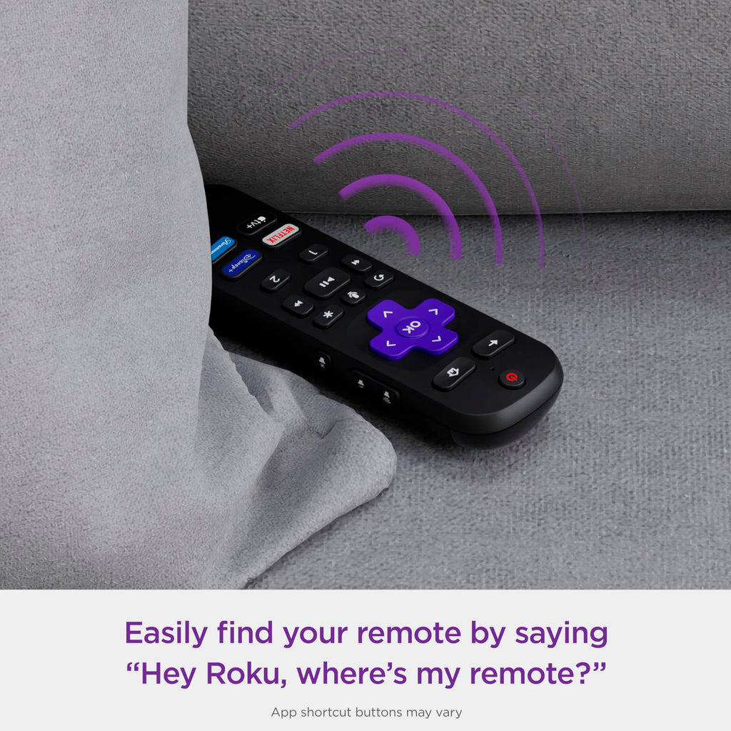 Roku Voice Remote Pro | Rechargeable Voice Remote with TV Controls, Lost Remote Finder, Private Listening, Hands-Free Voice Controls & Personal Shortcut Buttons for Roku Players Roku TV, & Roku Audio