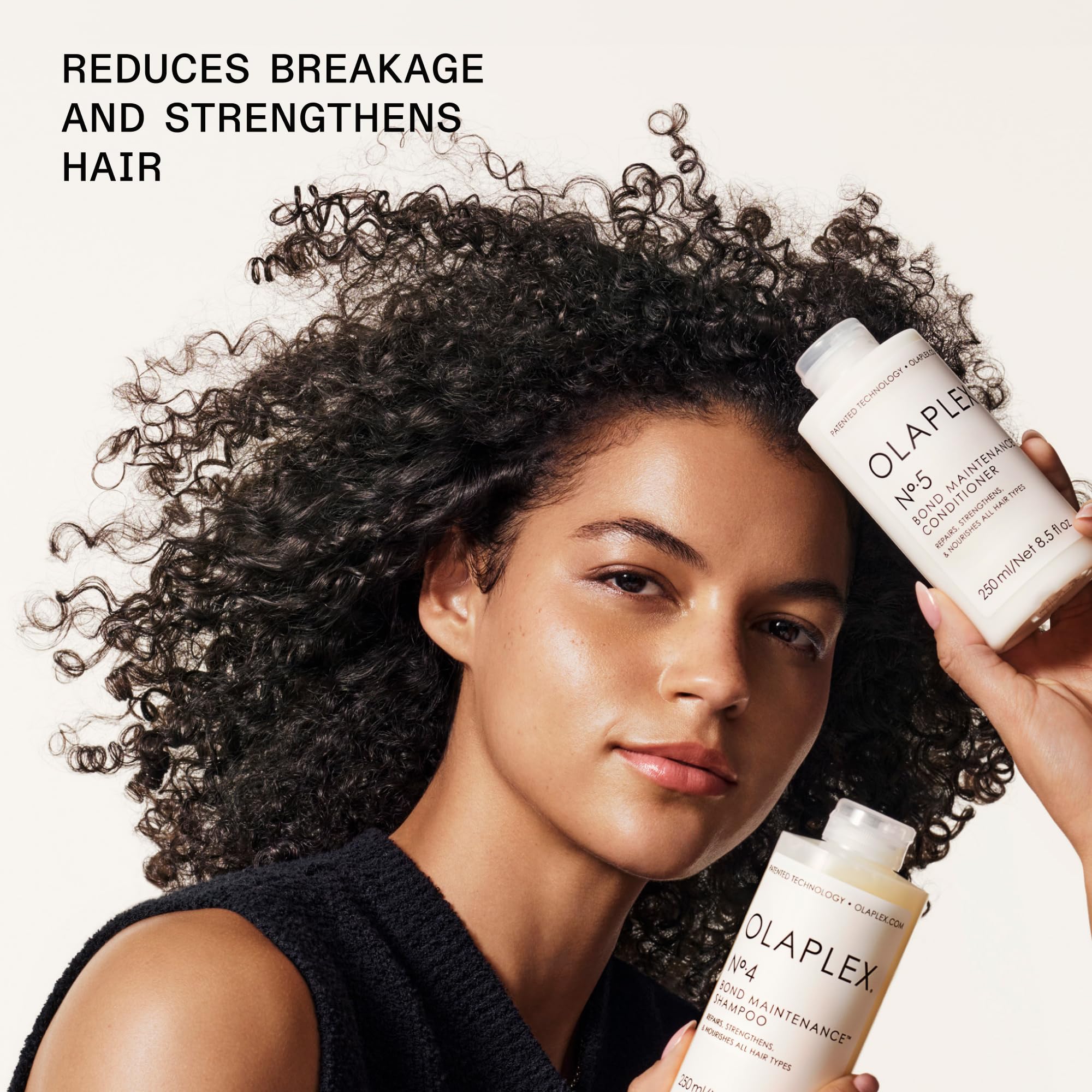 Olaplex No. 4 Bond Maintenance Shampoo, Repairs, Strengthens, & Nourishes All Hair Types, Adds Shine & Leaves Hair Feeling Soft, 250ml
