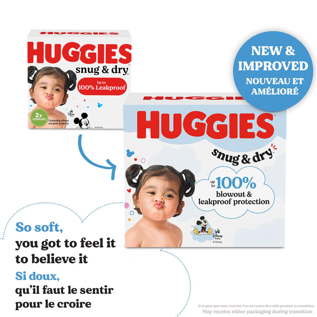 Huggies Size 6 Diapers, Snug & Dry Baby Diapers, Size 6 (35+ lbs), 112 Count, Packaging May Vary