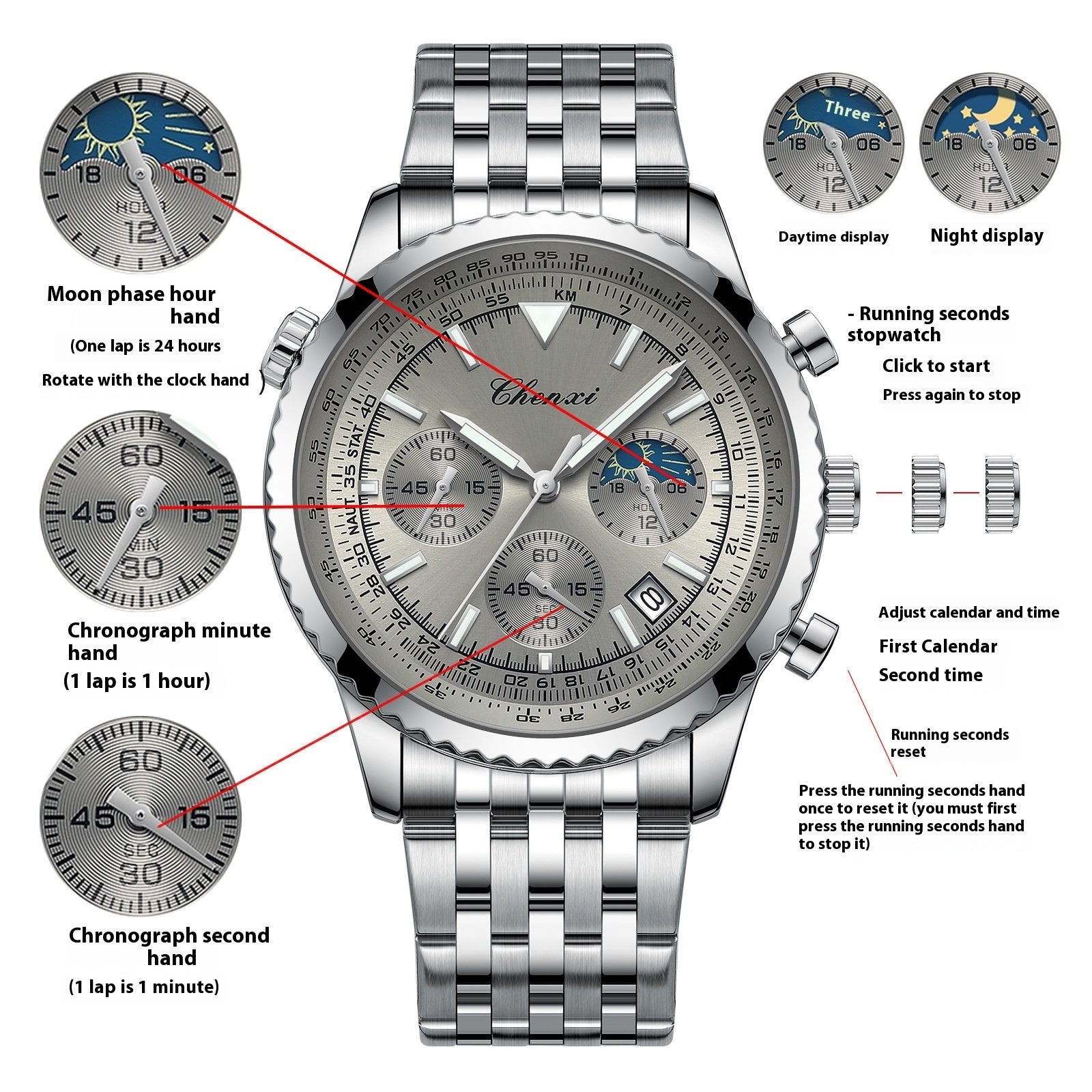 CHENXI Luxury-Inspired Quartz Watch – Waterproof, Stylish & Affordable | DealRama