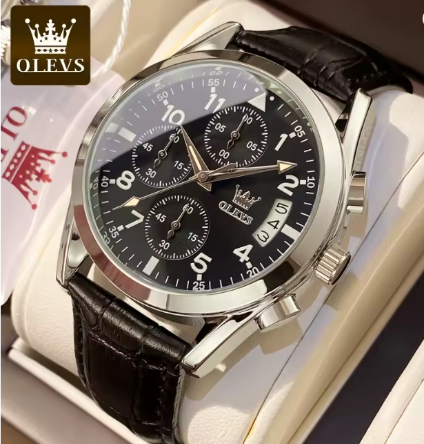 OLEVS Luxury Waterproof Luminous Quartz Men's Watche