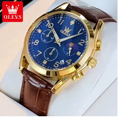 OLEVS Luxury Waterproof Luminous Quartz Men's Watche