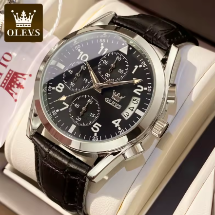 OLEVS Luxury Waterproof Luminous Quartz Men's Watche