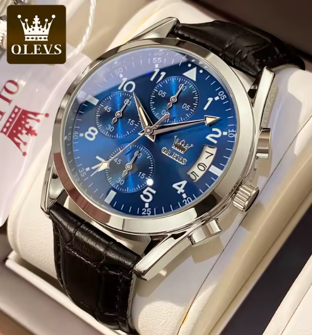 OLEVS Luxury Waterproof Luminous Quartz Men's Watche